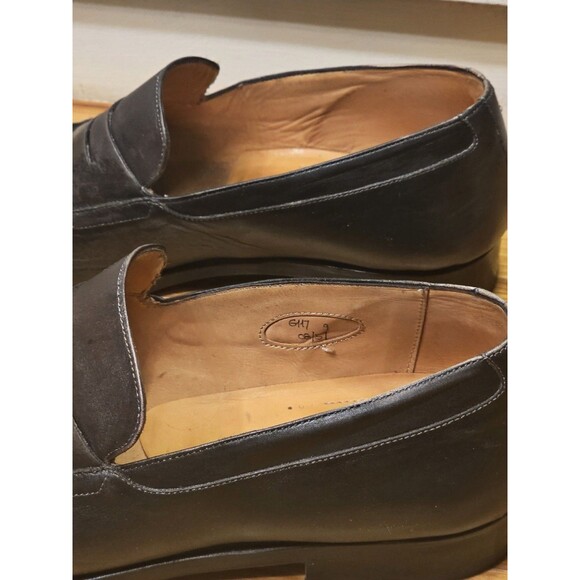 Mezlan Impronta Newport Penny Loafer Dress Shoes Mens 9 M Black Leather 8/57 - Picture 14 of 16